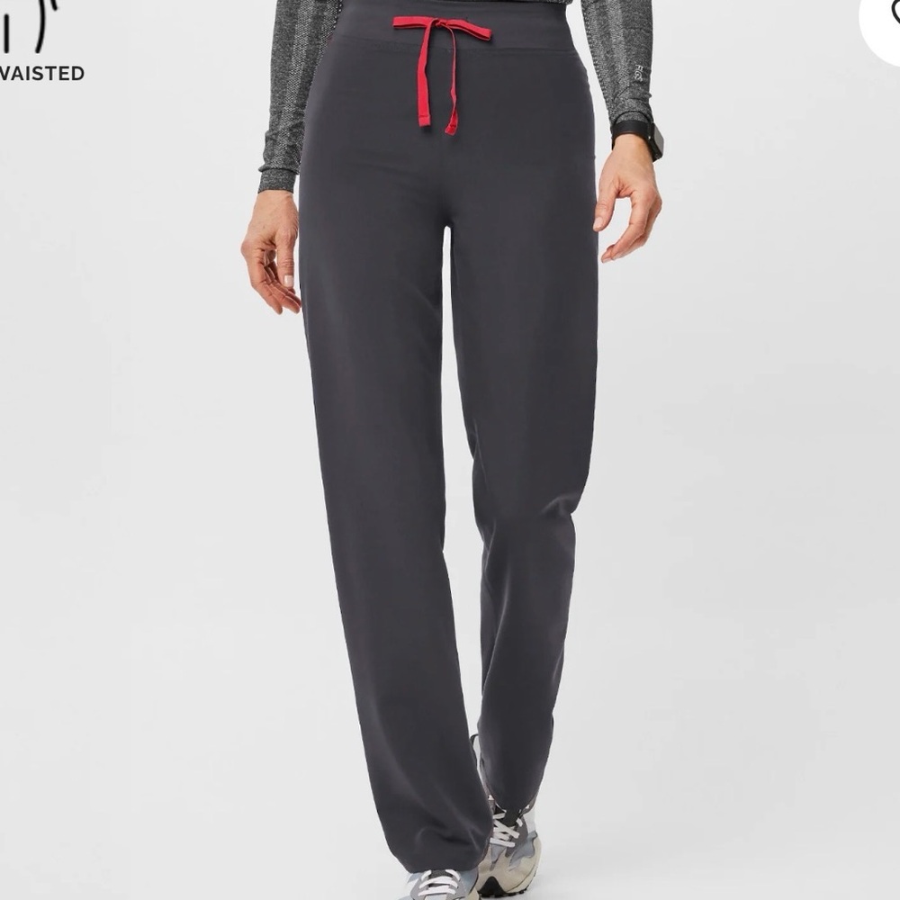 Figs | Charcoal High waisted Livingston Scrub Pants